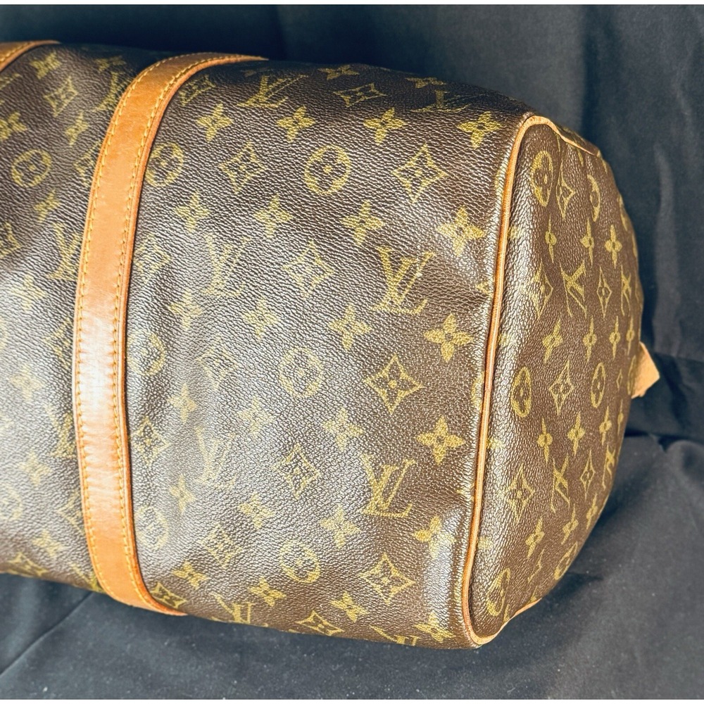 Louis Vuitton Keepall Bag Monogram Canvas 45 W/ Lock & Key - Picture 6 of 11